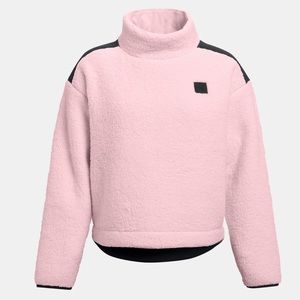 Under Armour Pink Sherpa Fleece Mock BNWT